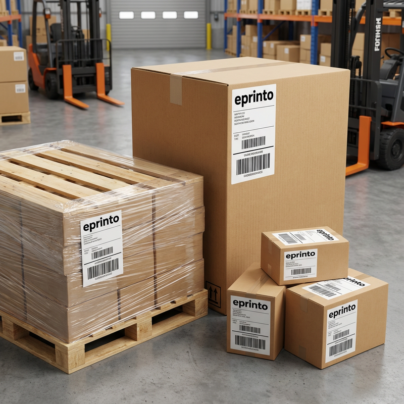 Etiketten für die Logistik