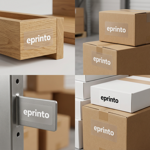 Etiketten für Möbel