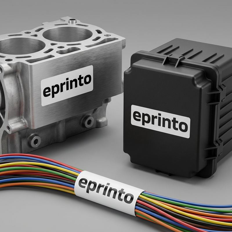 Etiketten für die Automobilindustrie